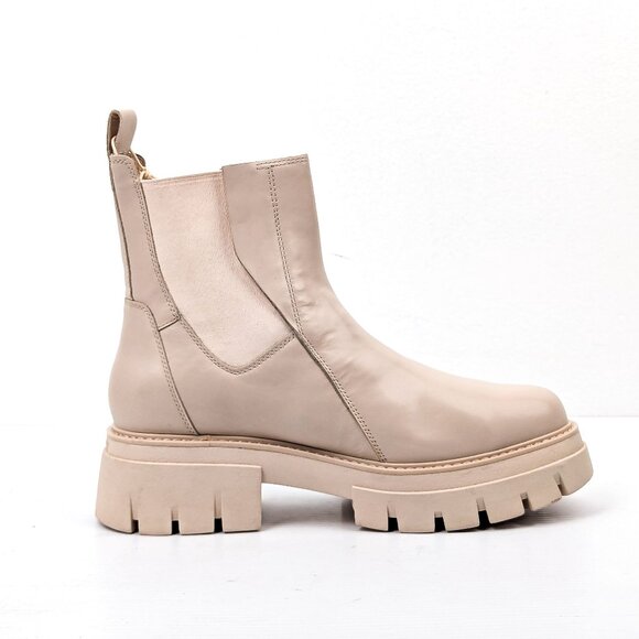 Ash Women Links Ivory Leather Platform Ankle Chelsea Boots 10.5US EUR41 - Picture 4 of 8